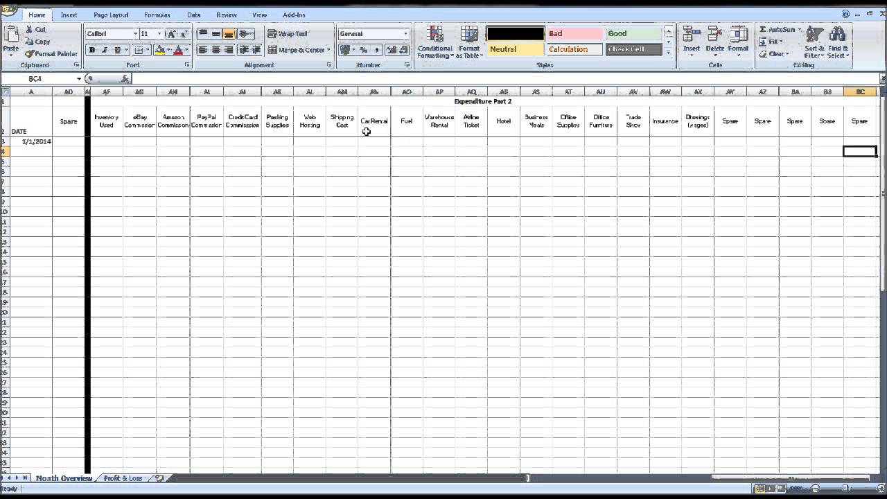 free excel worksheets for business